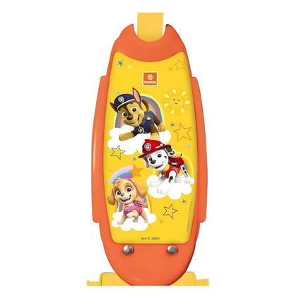 Patinete de 3 ruedas Patrulla Canina Mondo colores naranja amarillo azul con personajes