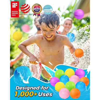 Presentamos Globos de agua reutilizables translúcidos con el SKU 609934624 recomendado para + 3 años