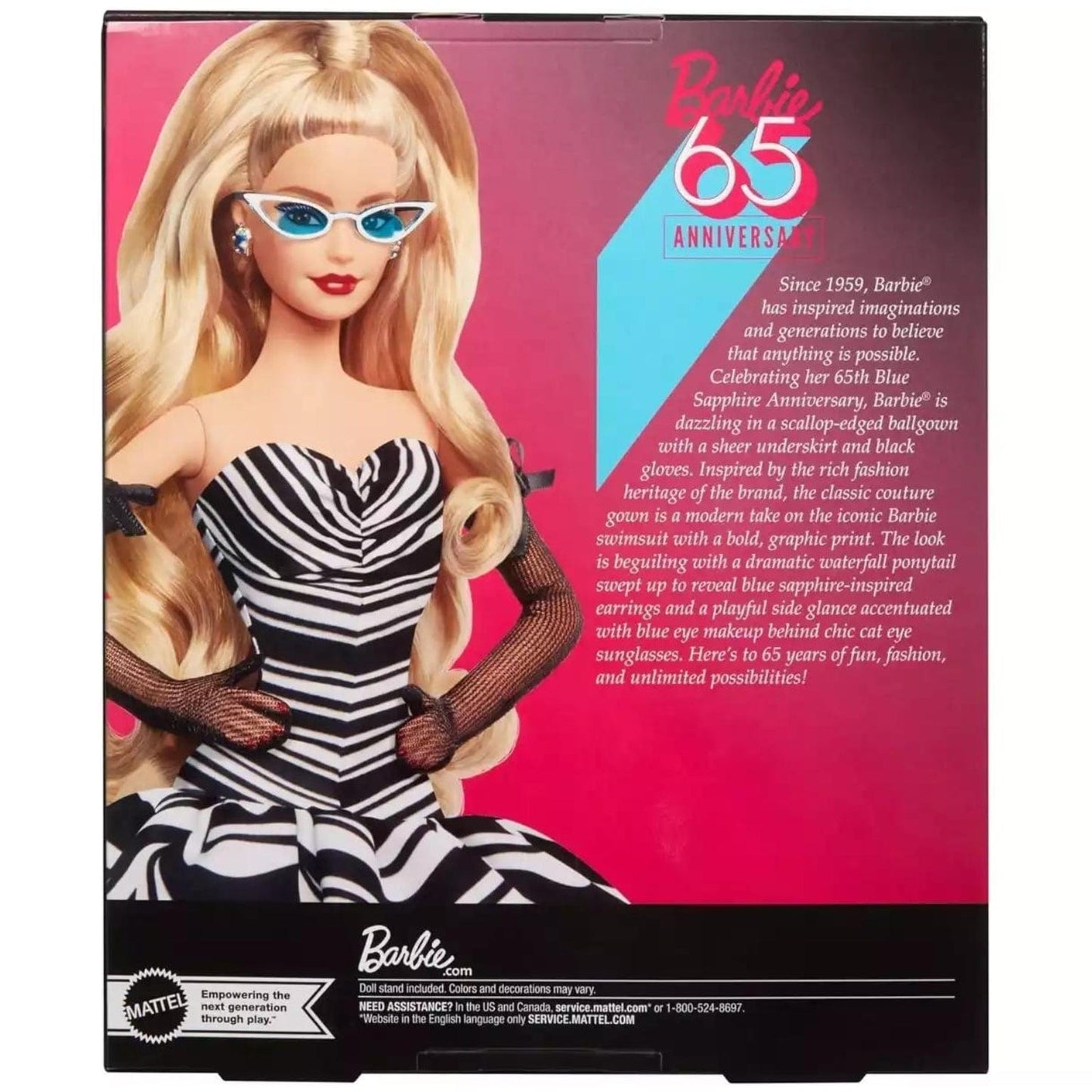 Apresentamos Barbie Signature 65º Aniversário com o SKU 771810324 recomendado para + 3 anos