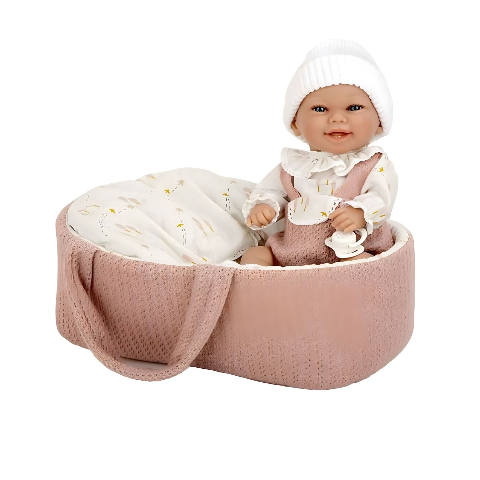 Apresentamos Boneca Elegance com alcofa rosa com o SKU 855072924 recomendado para + 3 anos