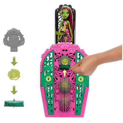 Presentamos Monster High - Venus McFlytrap con armario Skulltime Secrets con el SKU 775540525 recomendado para + 4 años