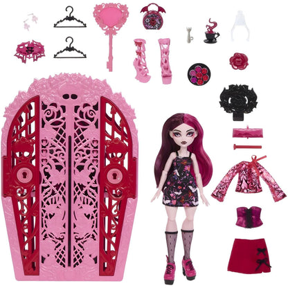 Presentamos Monster High - Draculaura con armario Skulltime Secrets con el SKU 775544325 recomendado para + 4 años