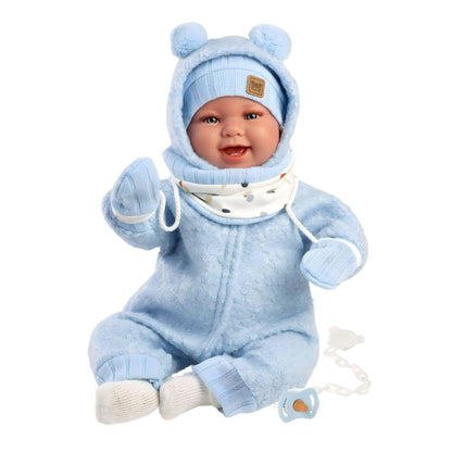 Presentamos Muñeca Talo recién nacido azul sonrisas 44cm con el SKU 858447925 recomendado para + 3 años