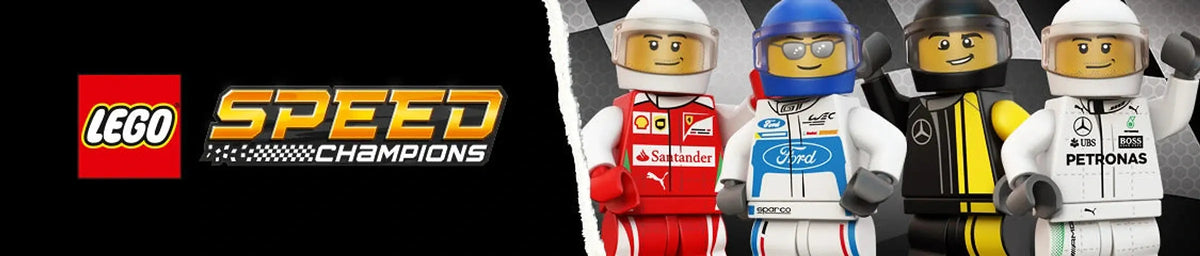 Banner da coleção Lego Speed Champions