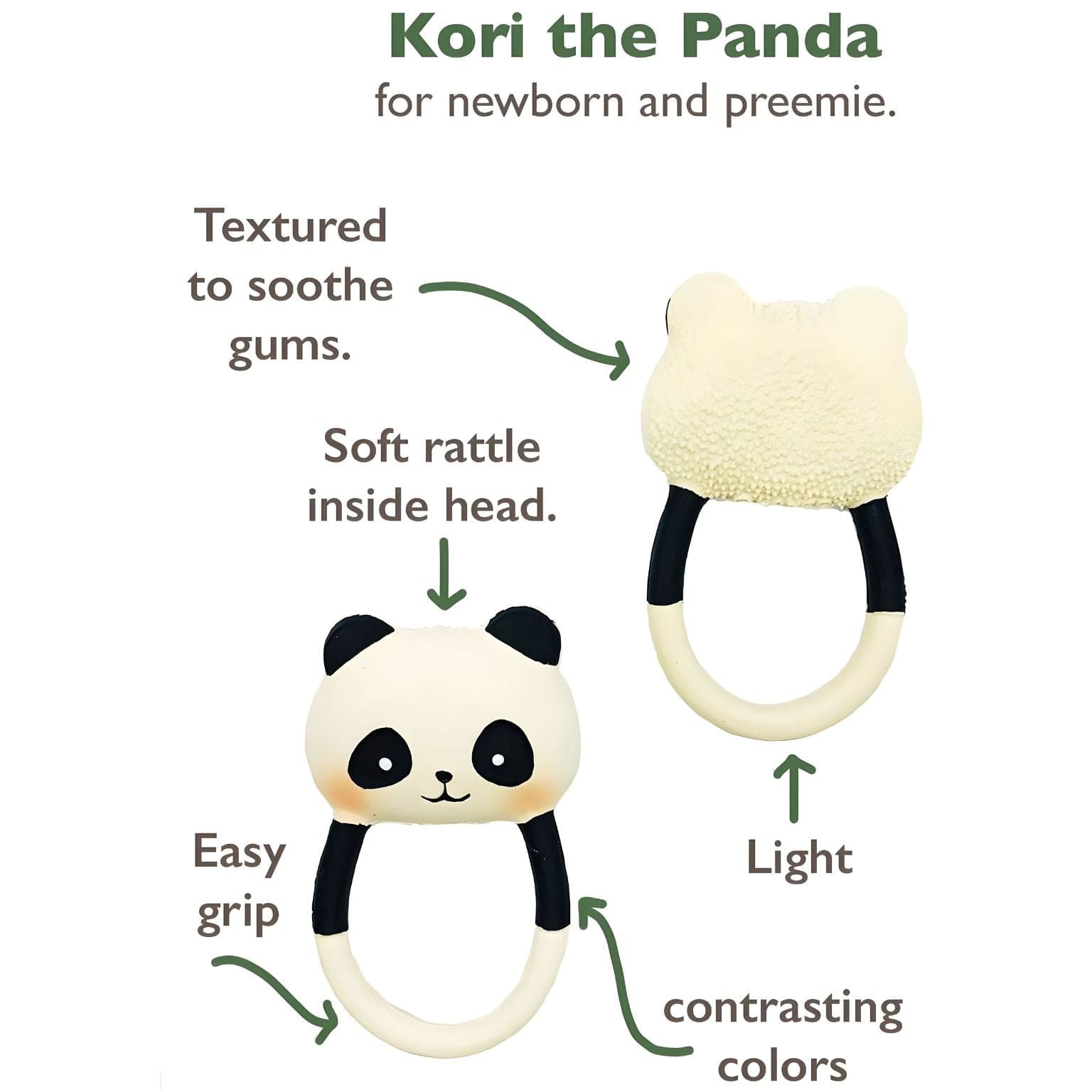 Apresentamos Mordedor Urso Panda com o SKU 129041924 recomendado para + 0 meses