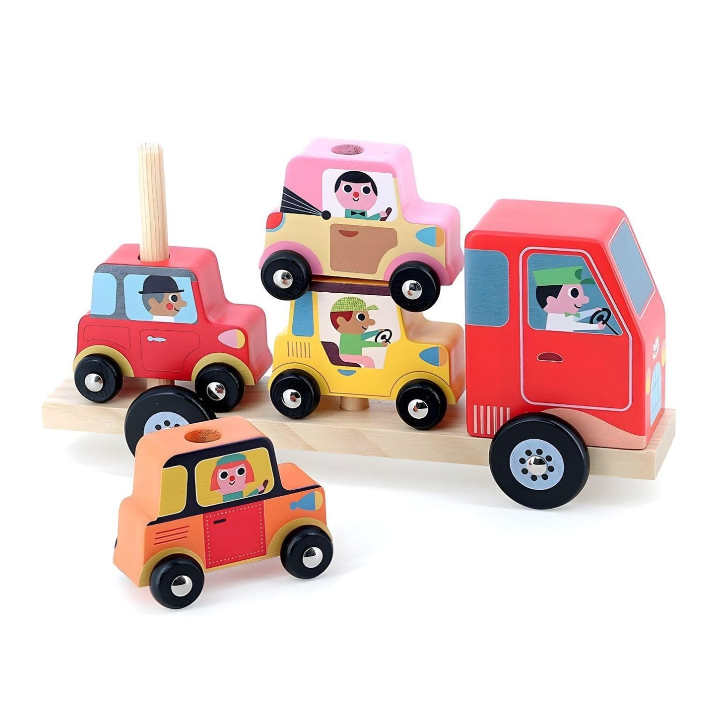 Apresentamos Camião de empilhar carros com o SKU 26763625 recomendado para + 2 anos