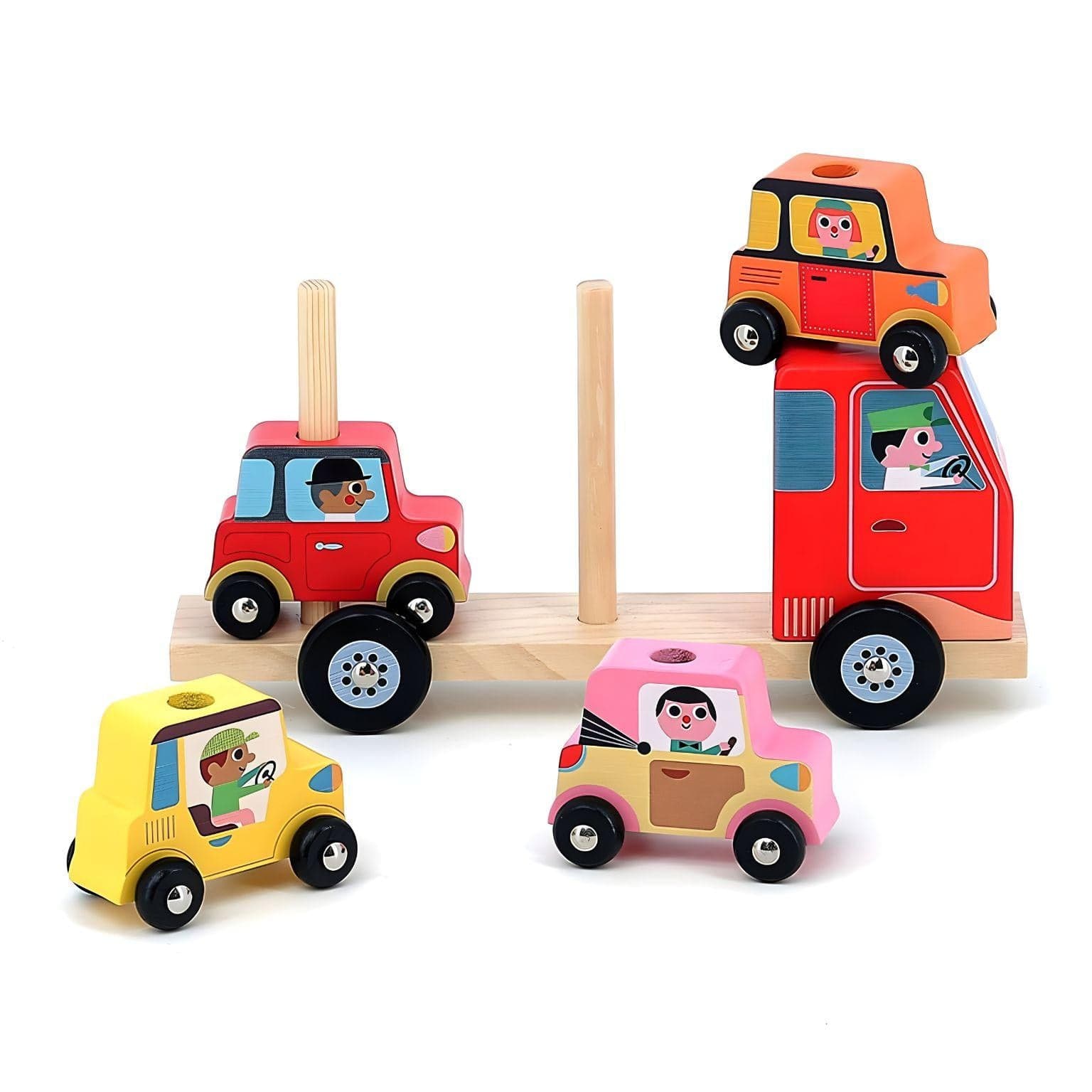 Apresentamos Camião de empilhar carros com o SKU 26763625 recomendado para + 2 anos