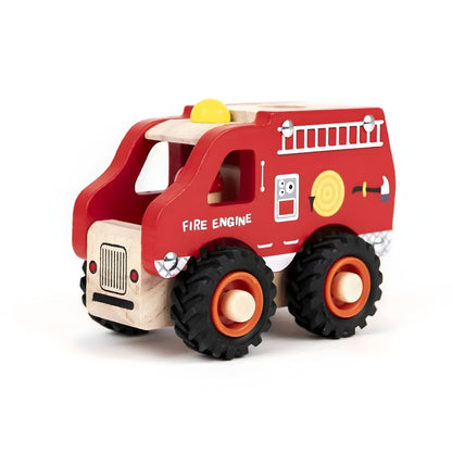 Presentamos Camión de Bomberos de madera con el SKU 721104125 recomendado para + 2 años