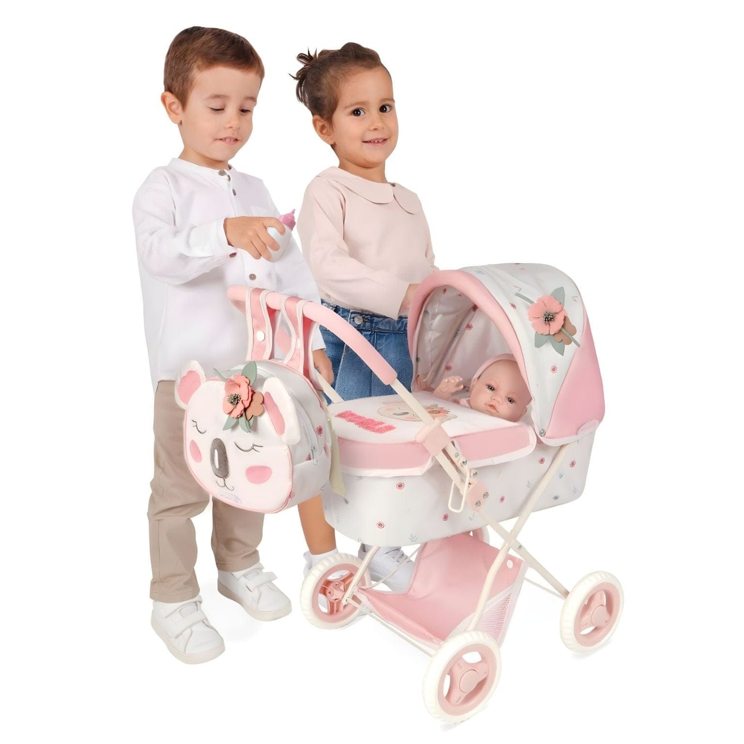 Apresentamos Carrinho de bonecas Koala com berço com o SKU 628507925 recomendado para + 3 anos