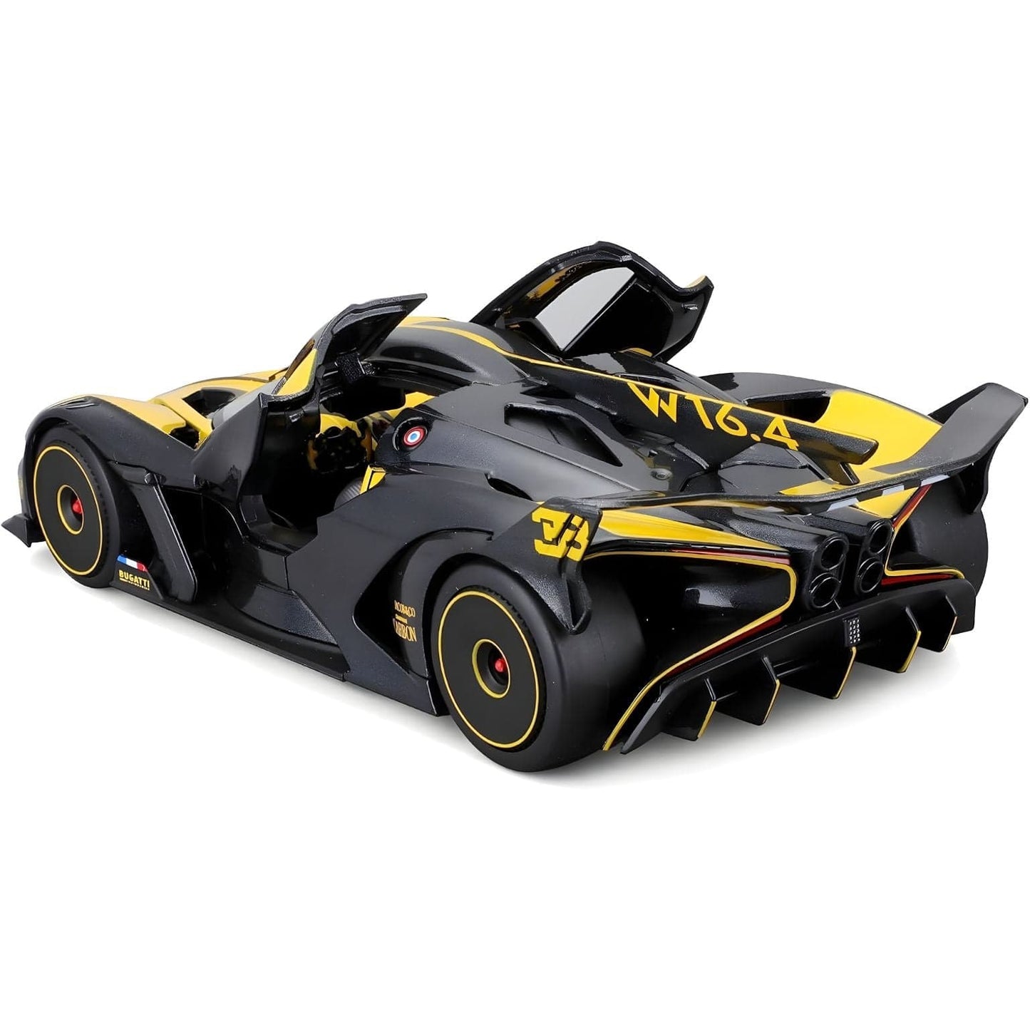 Apresentamos Bugatti Bolide Amarelo 1/24 com o SKU 684844424 recomendado para + 3 anos