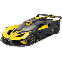 Apresentamos Bugatti Bolide Amarelo 1/24 com o SKU 684844424 recomendado para + 3 anos