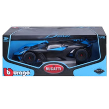 Apresentamos Bugatti Bolide Azul 1/18 com o SKU 681104725 recomendado para + 3 anos
