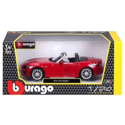 Presentamos Fiat 124 Spider Rojo 1/24 con el SKU 132108325 recomendado para + 3 años