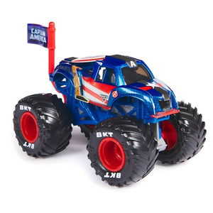 carro de brincar Monster Jam Marvel - Captain America