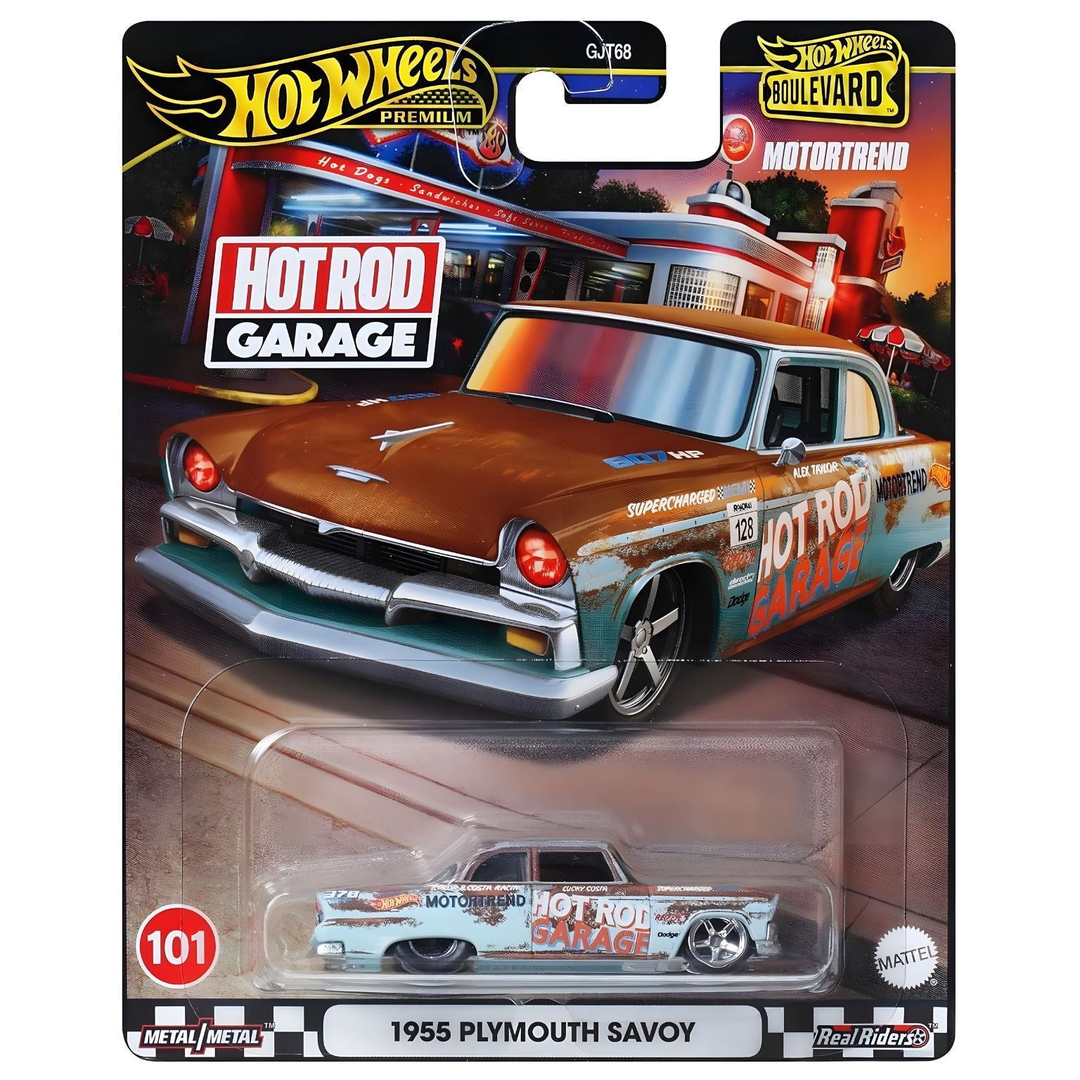 carro de brincar Hot Wheels Boulevard 1955 Plymouth Savoy