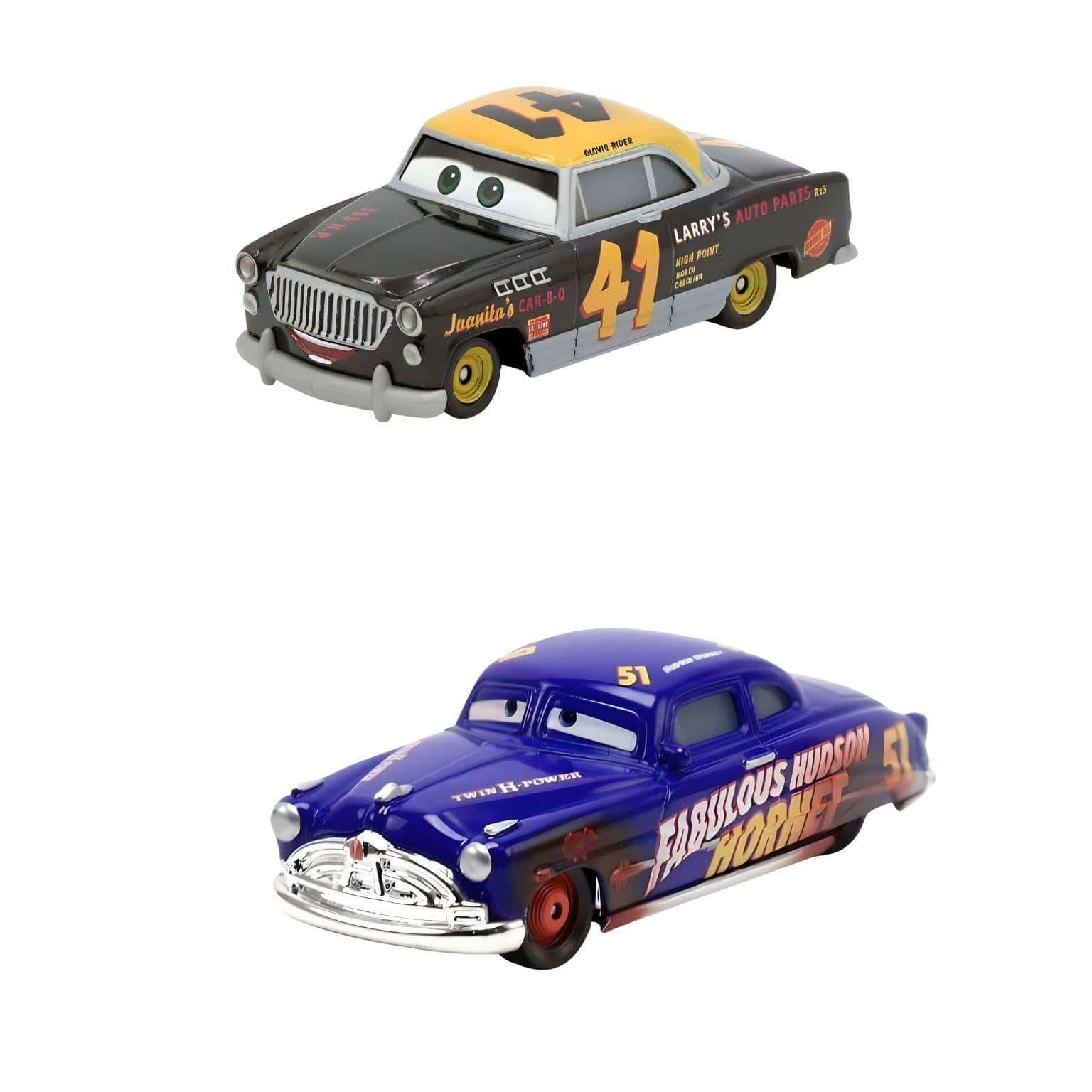 ディズニー HADSON HORNET Cars Disney - Dirt Track Fabulous Hudson Hornet y Clovis Rider