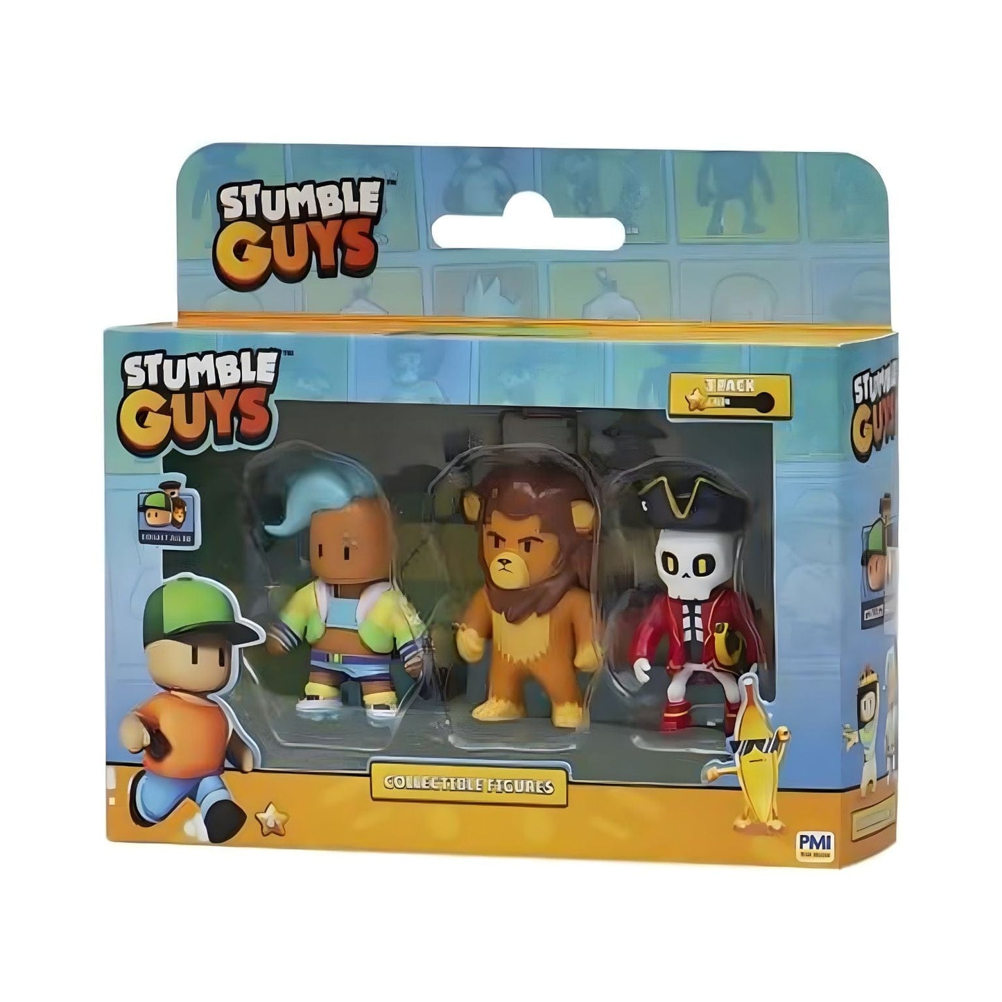 Apresentamos Conjunto 3 figuras Stumble Guys (Pack 3) com o SKU 238923624 recomendado para + 3 anos