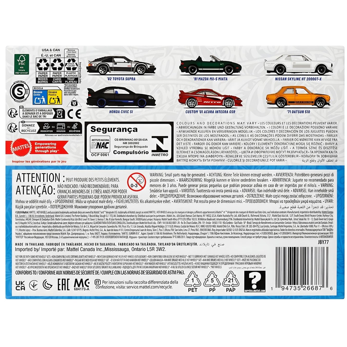 Apresentamos Conjunto Hot Wheels - Veículos Japoneses com o SKU 852668725 recomendado para + 3 anos