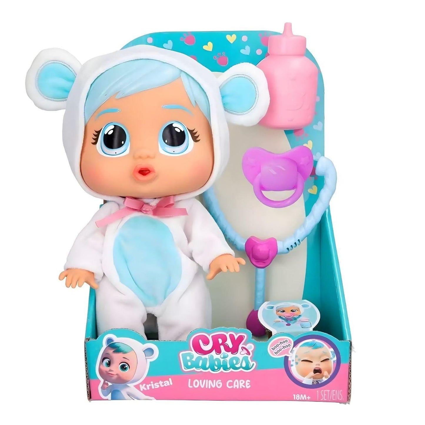 Apresentamos Cry Babies Loving Care - Kristal com o SKU 852151125 recomendado para + 2 anos