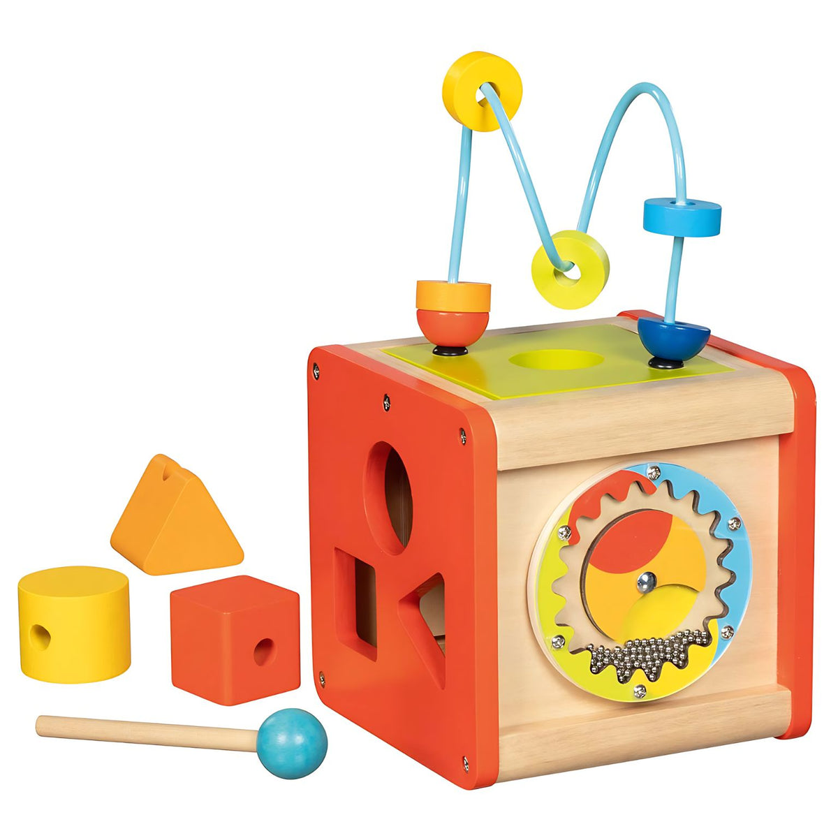 Cubo de actividades e ritmos com propostas de exploração num formato cúbico