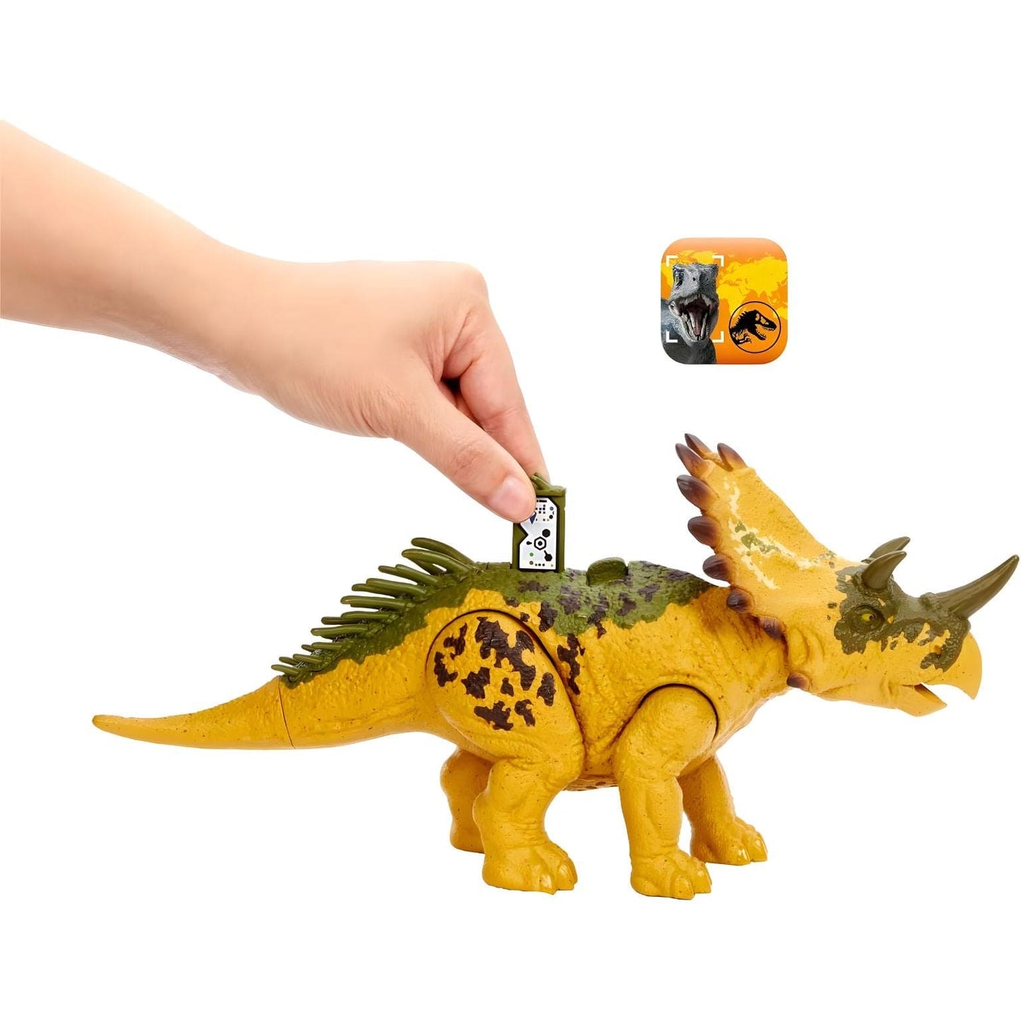 Apresentamos Jurassic World Ruge e Ataca - Regaliceratops com o SKU 21162824 recomendado para + 4 anos