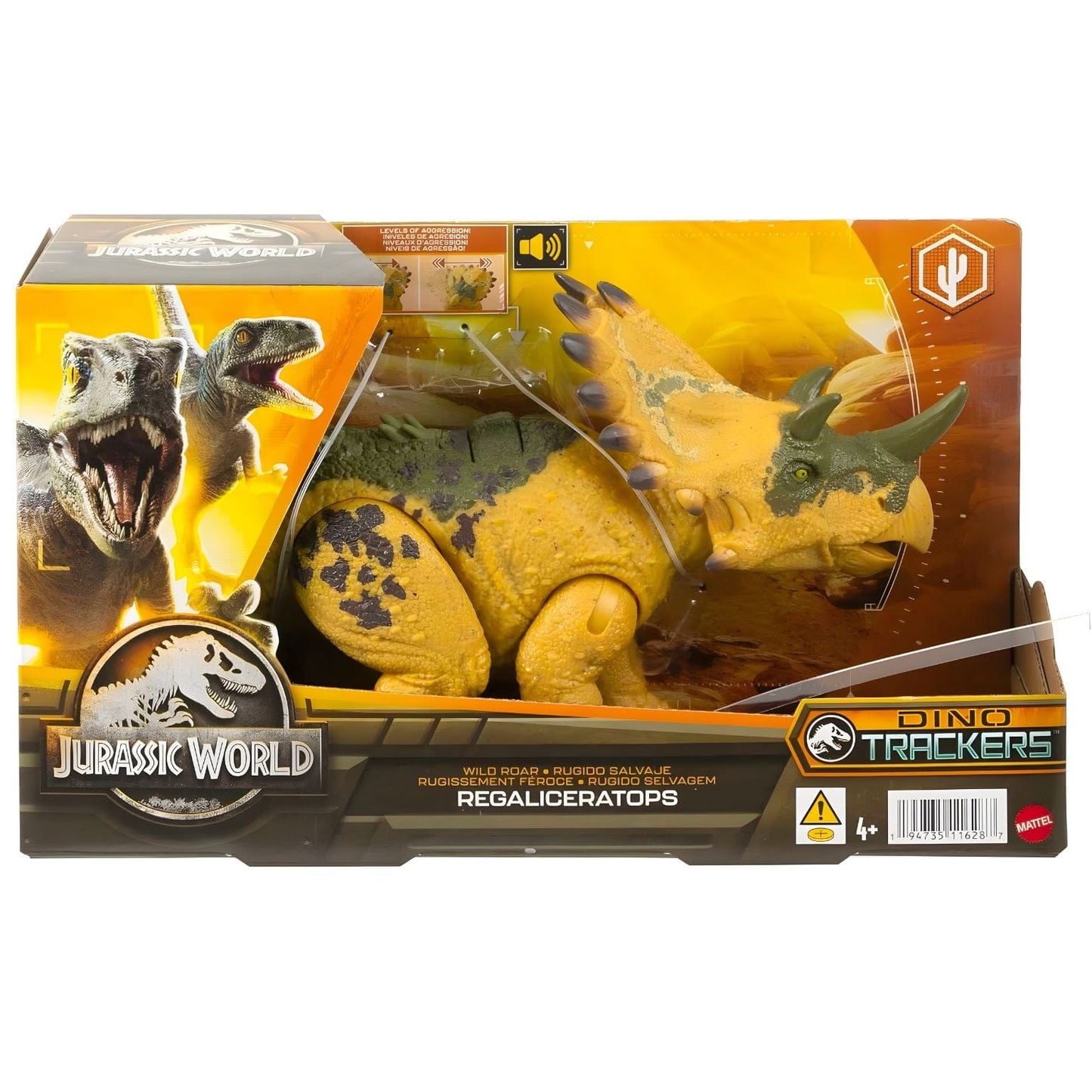 Apresentamos Jurassic World Ruge e Ataca - Regaliceratops com o SKU 21162824 recomendado para + 4 anos