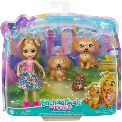 Presentamos Enchantimals City - Tails Gerika y Familia de Golden Retriever con el SKU 20630524 recomendado para + 4 años