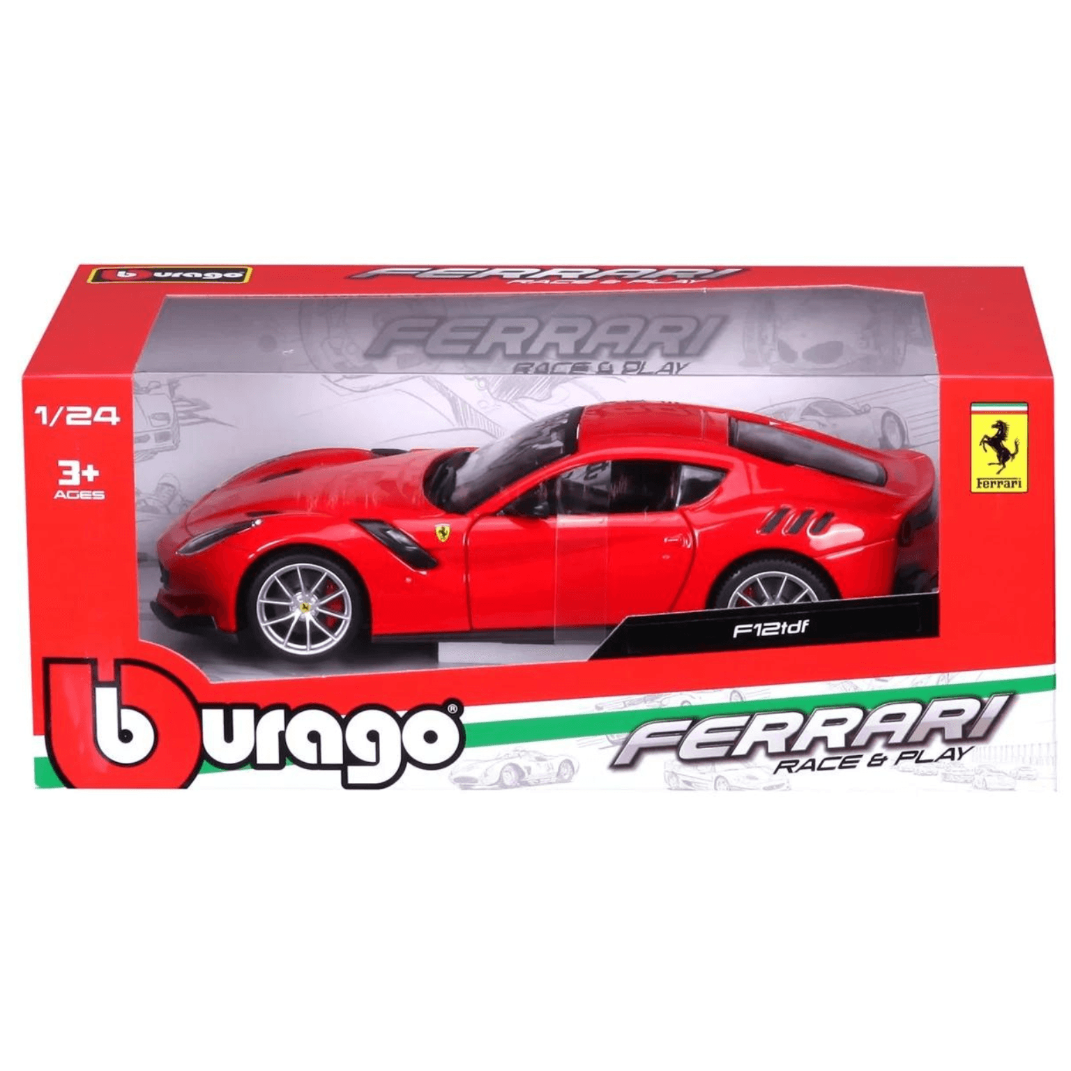 Apresentamos Ferrari F12tdf com o SKU 682602124 recomendado para + 3 anos