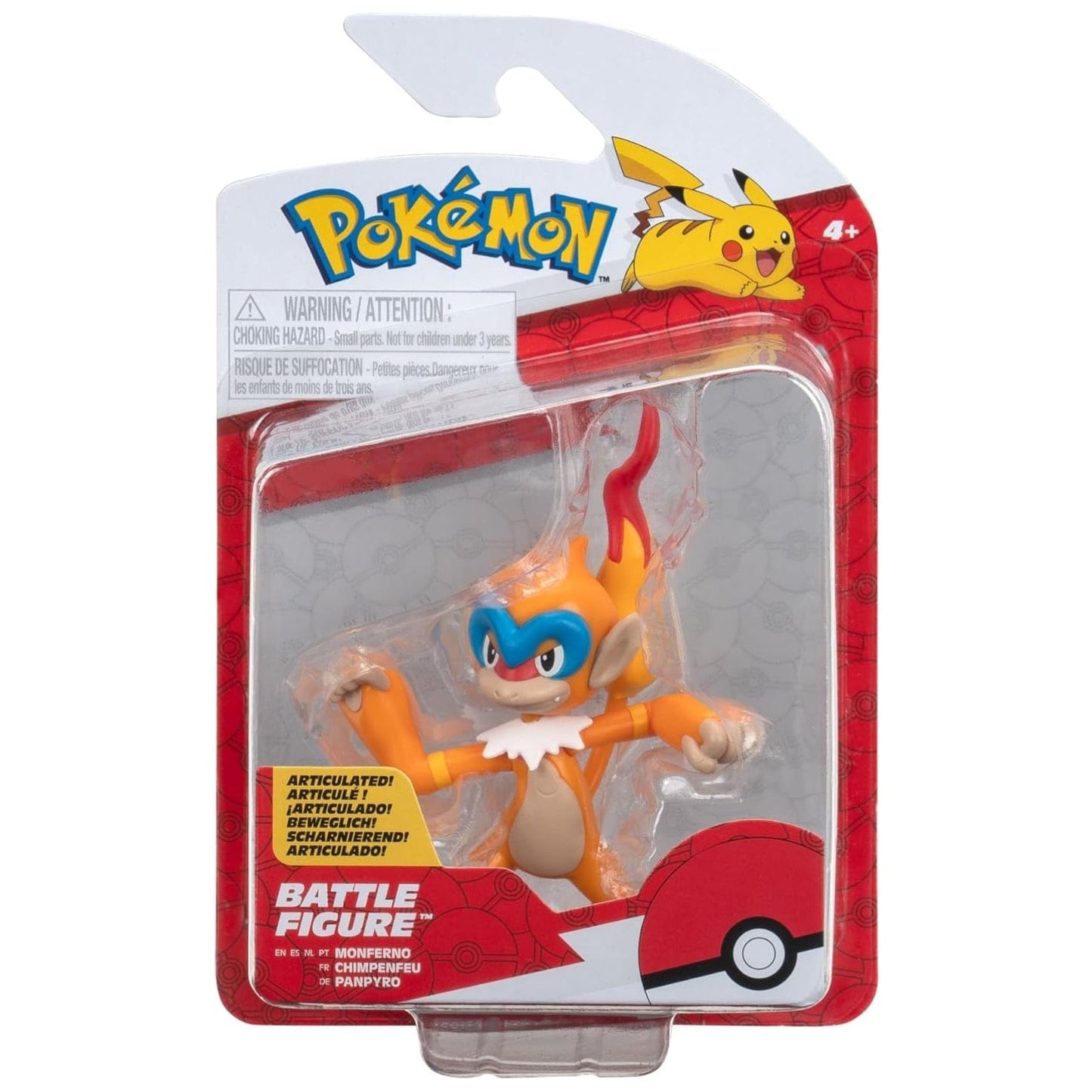 Apresentamos Figura Pokémon - Monferno com o SKU 23301024 recomendado para + 3 anos