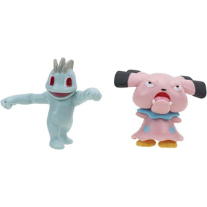 Figuras de Batalha Pokémon - Machop & Snubbull - Brincatoys