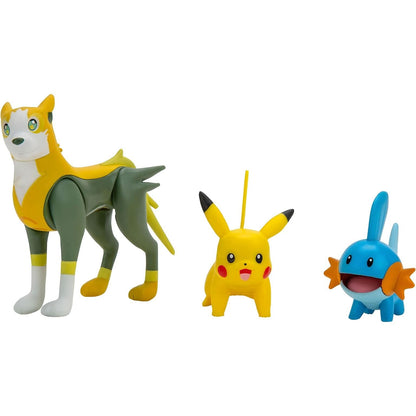 Presentamos Figuras de batalla Pokémon: Mudkip, Pikachu y Boltund con el SKU 23267622 recomendado para + 4 años