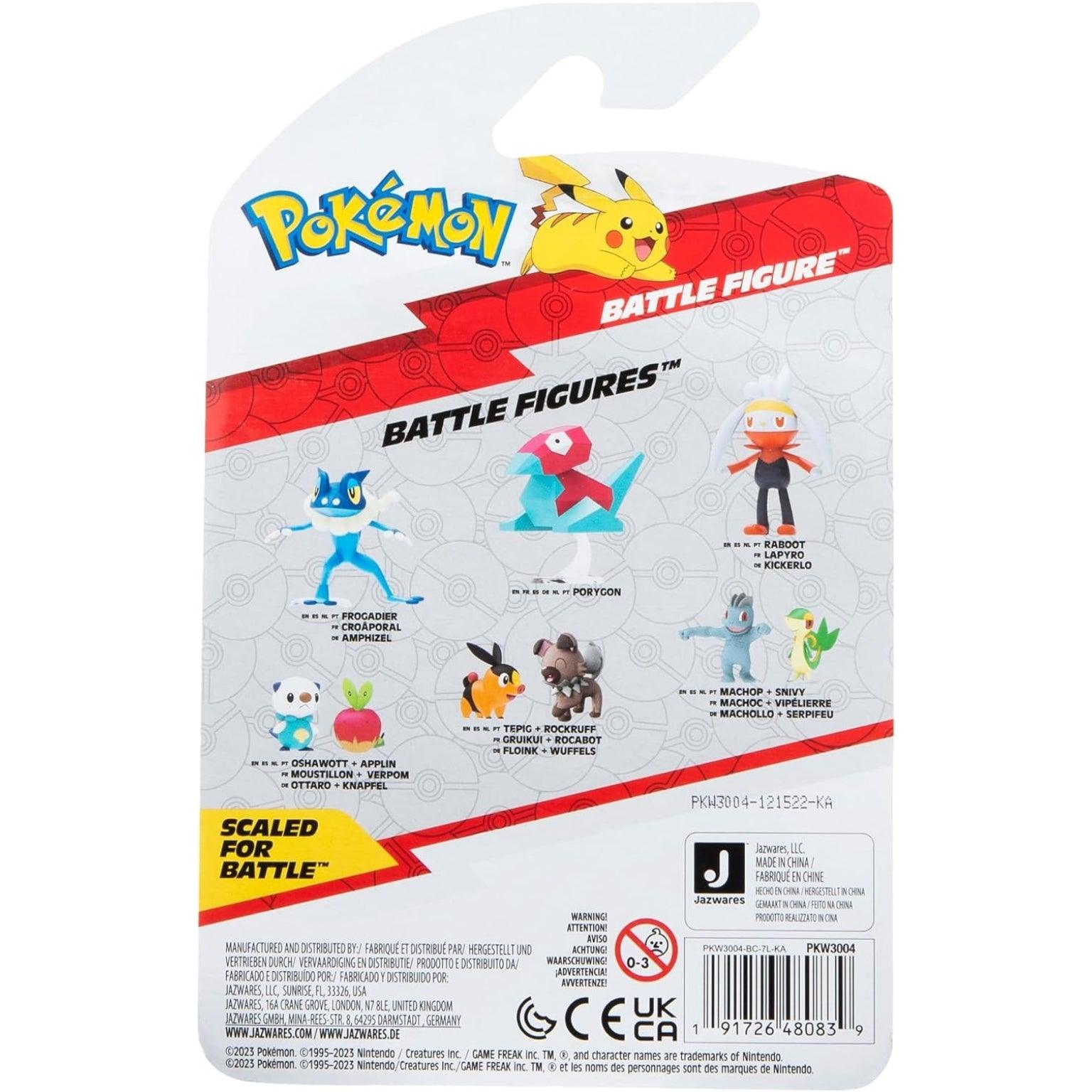 Figuras de Batalha Pokémon - Tepig & Rockruff - Brincatoys