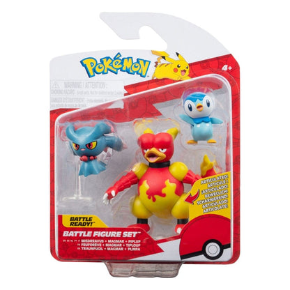 Presentamos Figuras Pokémon - Piplup, Misdreavus, Magmar con el SKU 23360424 recomendado para + 4 años