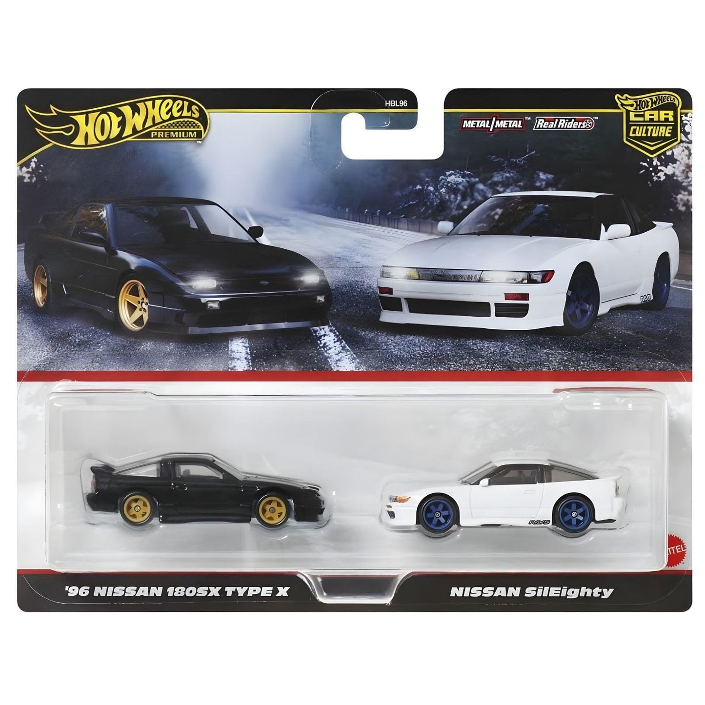 Apresentamos Hot Wheels - 96 Nissan 180SX Type X & Nissan SilEighty com o SKU 232626325 recomendado para + 3 anos