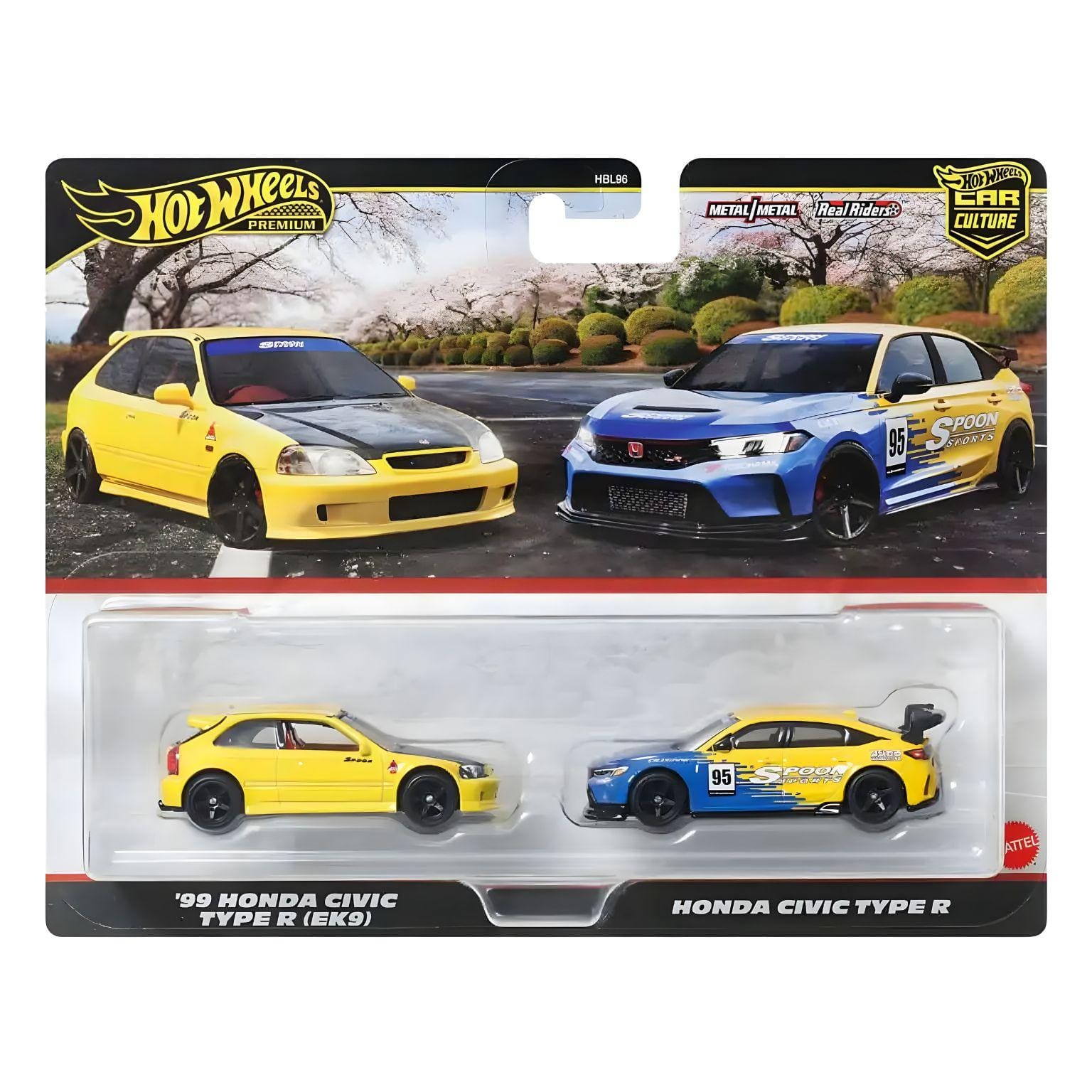 Apresentamos Hot Wheels - 99 Honda Civic Type R (EK9) & Honda Civic Type R com o SKU 232625725 recomendado para + 3 anos