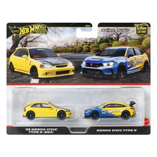 Apresentamos Hot Wheels - 99 Honda Civic Type R (EK9) & Honda Civic Type R com o SKU 232625725 recomendado para + 3 anos