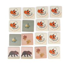 Jogo de Memória Animais da Floresta Egmont Toys cartas ilustradas de animais e folhas