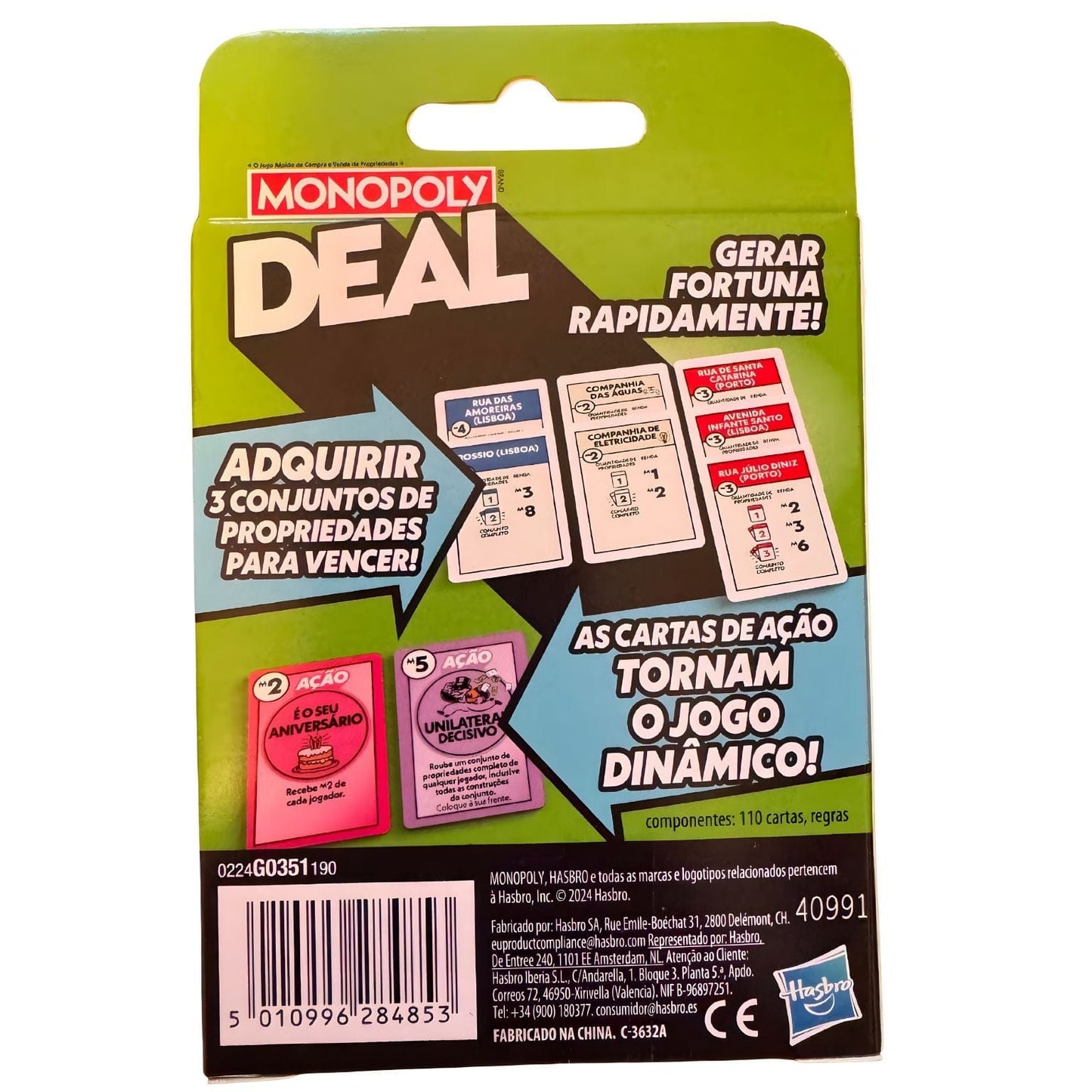 Apresentamos Jogo de cartas Monopoly Deal com o SKU 90035124 recomendado para + 8 anos