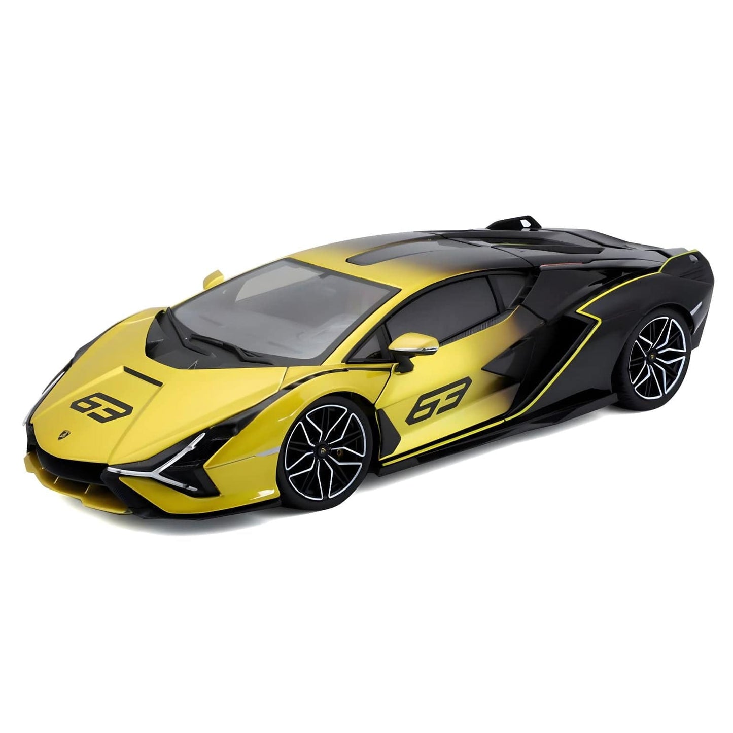 Apresentamos Lamborghini Sian FKP 37 amarelo com o SKU 681110025 recomendado para + 3 anos