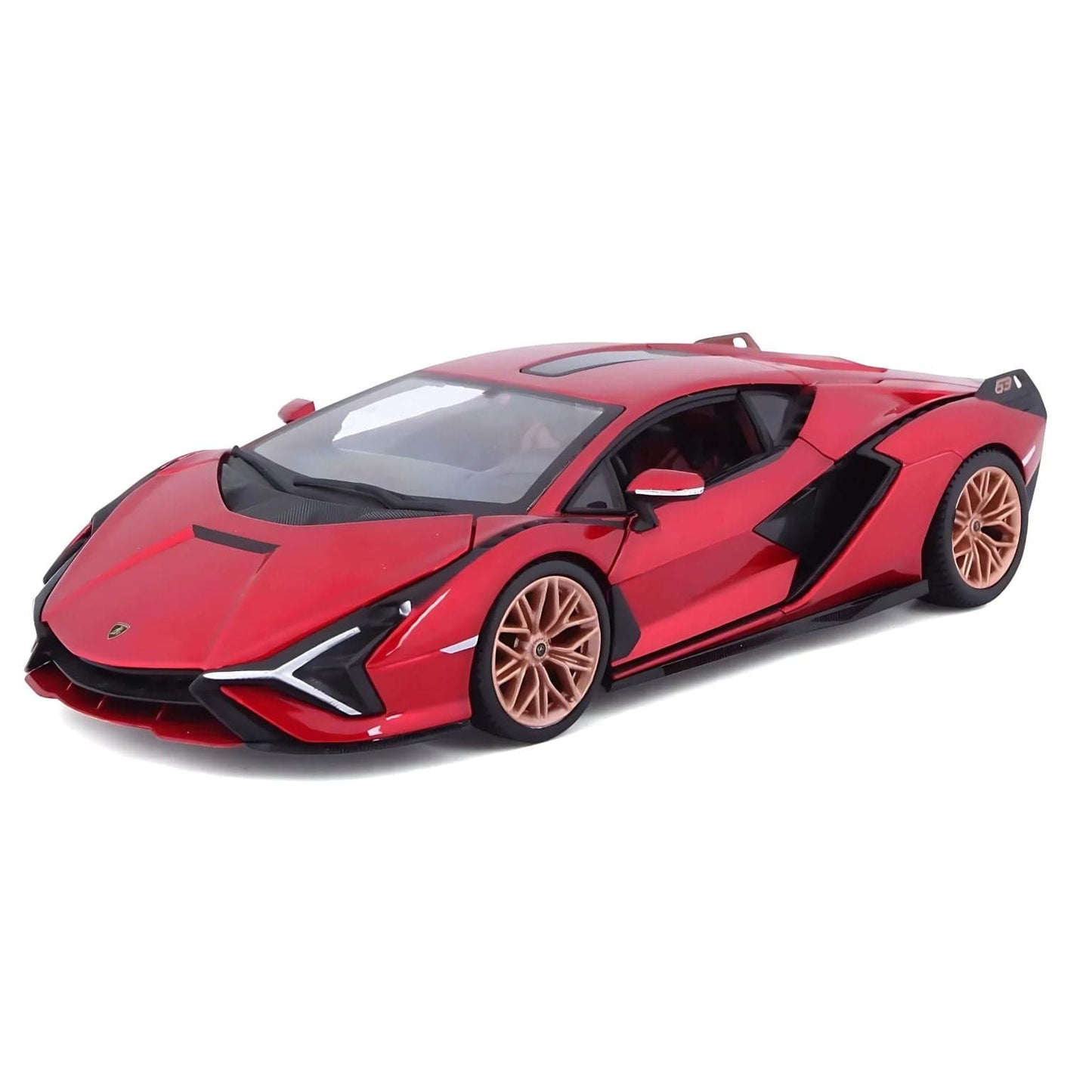 Apresentamos Lamborghini Sian FKP 37 vermelho e preto com o SKU 682109924 recomendado para + 3 anos