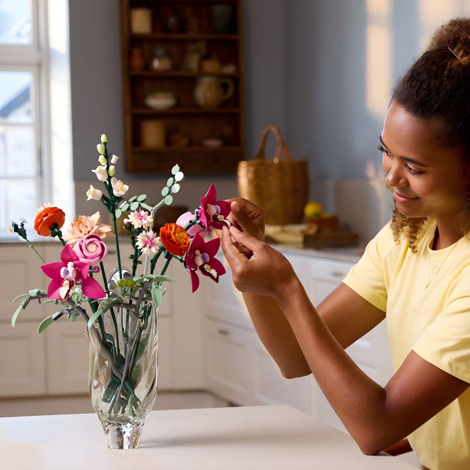 Apresentamos Lego Botanicals - Buquê de Flores Cor-de-Rosa Elegante com o SKU 661034225 recomendado para + 14 anos