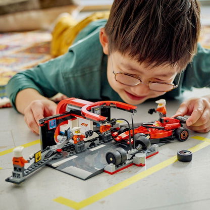 Presentamos Lego City Box de F1 y Equipo del Box con Coche de Ferrari con el SKU 666044325 recomendado para + 6 años