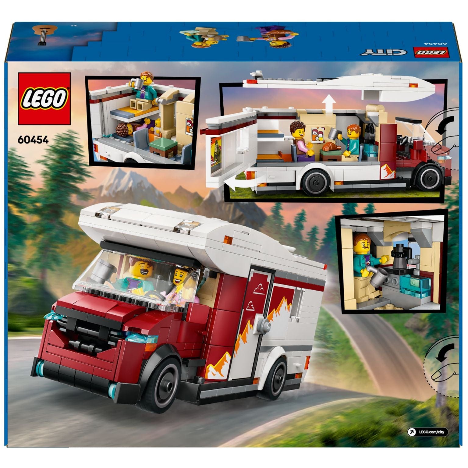 Apresentamos Lego City Autocaravana para Aventuras nas Férias com o SKU 666045425 recomendado para + 6 anos