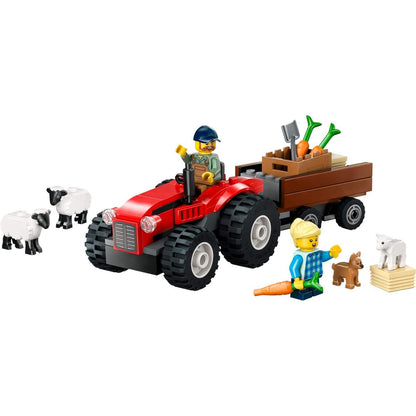 Presentamos Lego City Tractor Agrícola Rojo con Remolque y Ovejas con el SKU 666046125 recomendado para + 4 años