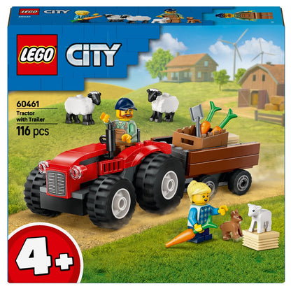 Presentamos Lego City Tractor Agrícola Rojo con Remolque y Ovejas con el SKU 666046125 recomendado para + 4 años