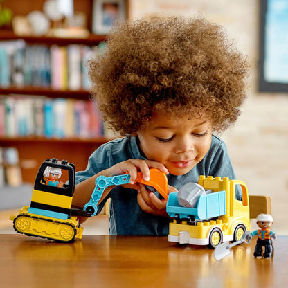 Presentamos Lego Duplo Camión y Excavadora de Orugas con el SKU 661093125 recomendado para + 2 años