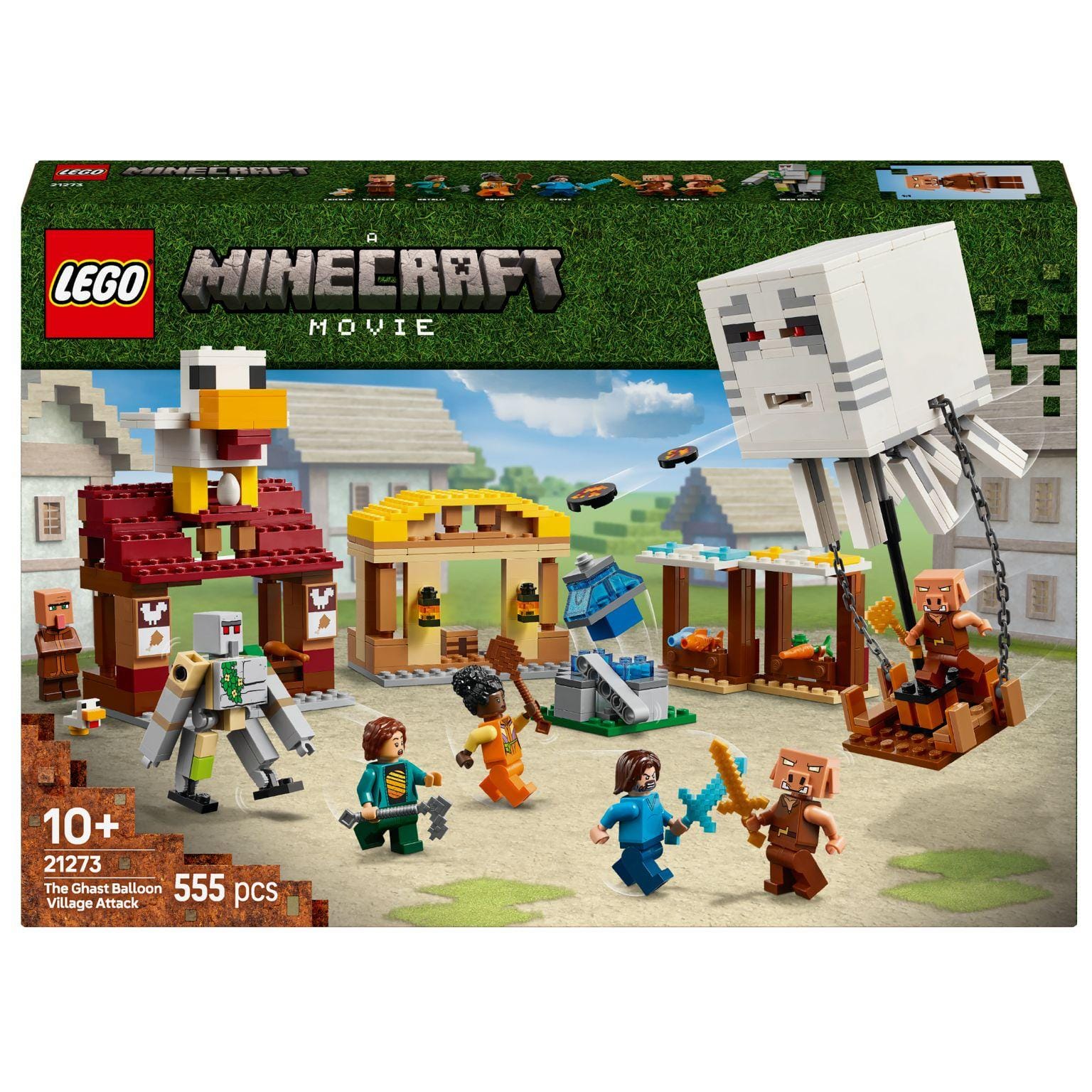 Apresentamos Lego Minecraft - O Ataque à Aldeia do Balão Ghast com o SKU 662127325 recomendado para + 10 anos
