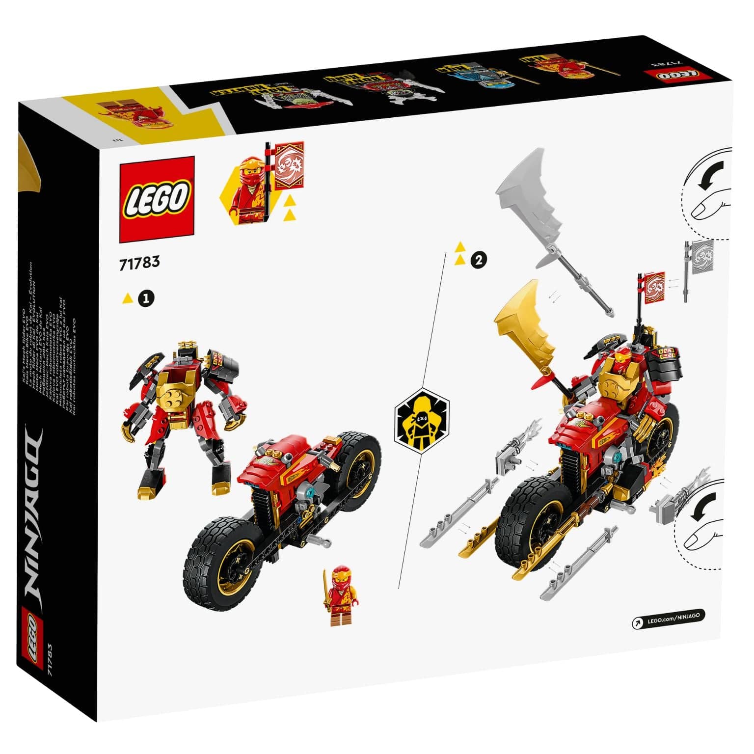 Apresentamos Lego Ninjago - Mech Motard EVO do Kai com o SKU 667178324 recomendado para + 7 anos