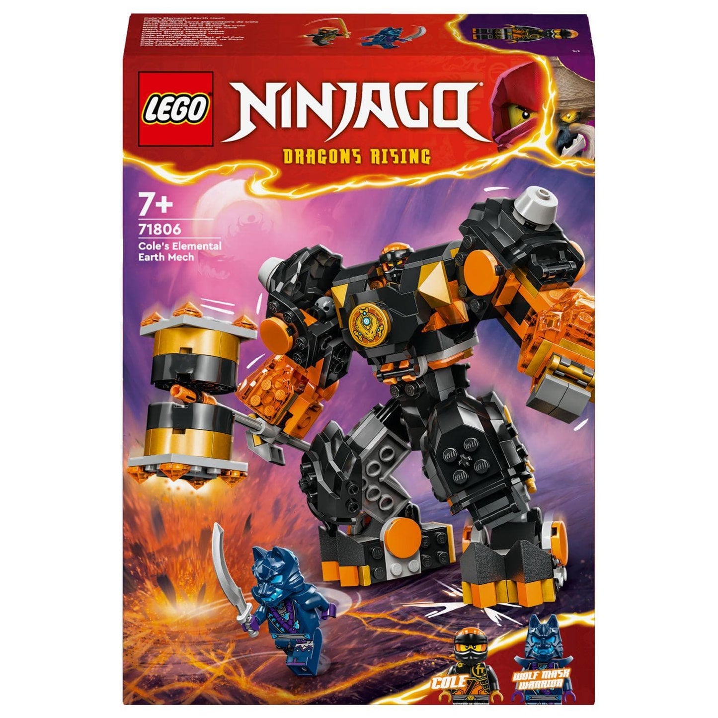 Apresentamos Lego Ninjago - Robô da Terra Elemental do Cole com o SKU 667180625 recomendado para + 7 anos