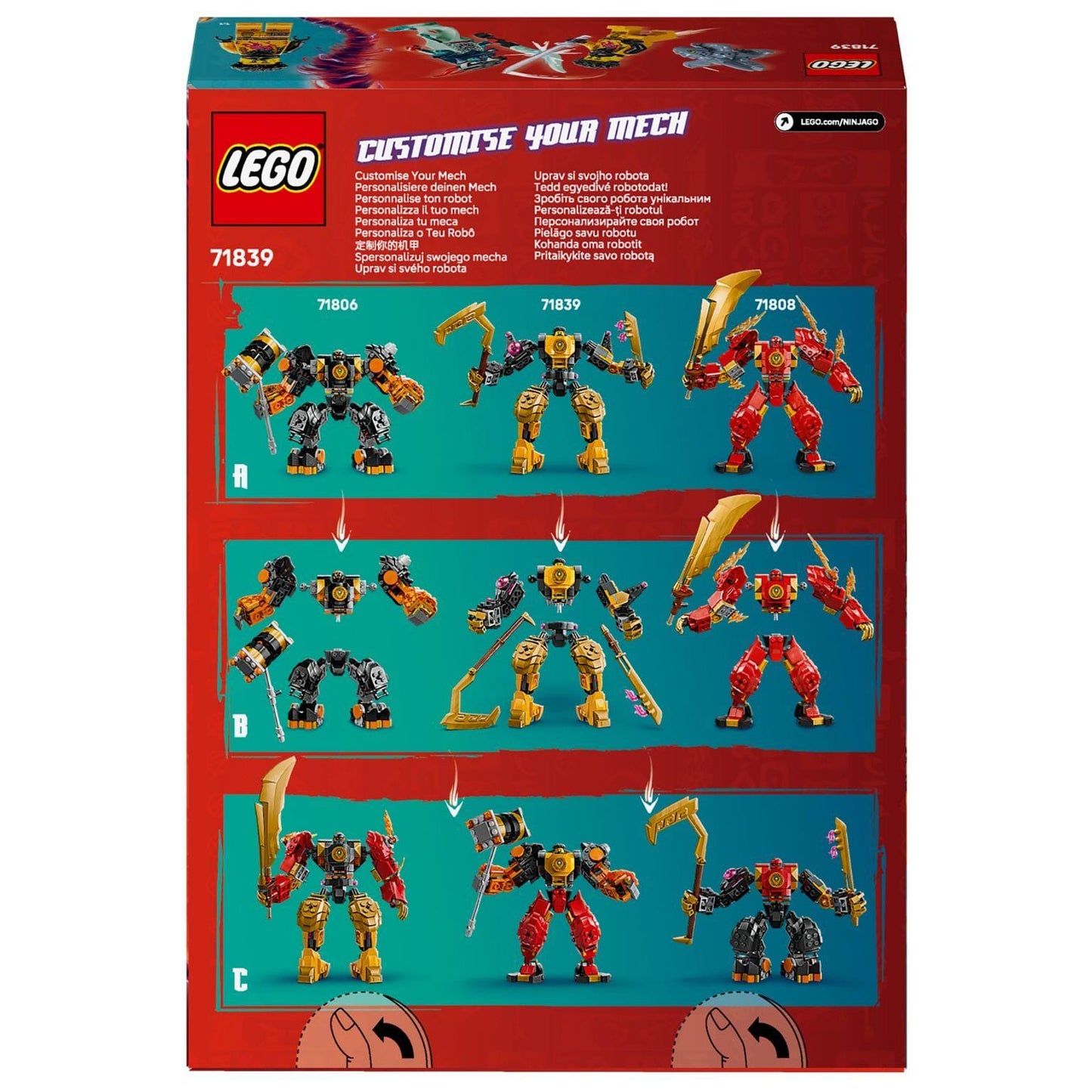 Apresentamos Lego Ninjago - Mech de Batalha Spinjitzu do Arin com o SKU 667183925 recomendado para + 7 anos